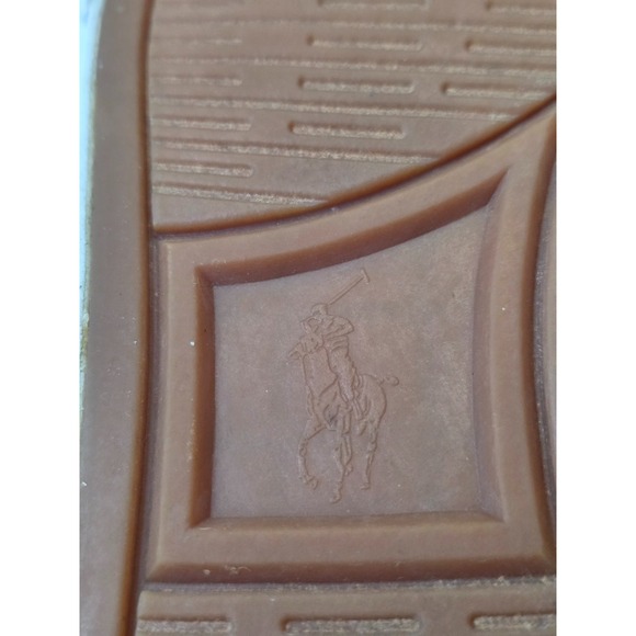 POLO Ralph Lauren Vaughn Men's Shoes Size 5 EU 37 Navy Blue Canvas Boat Sneakers - Picture 11 of 12